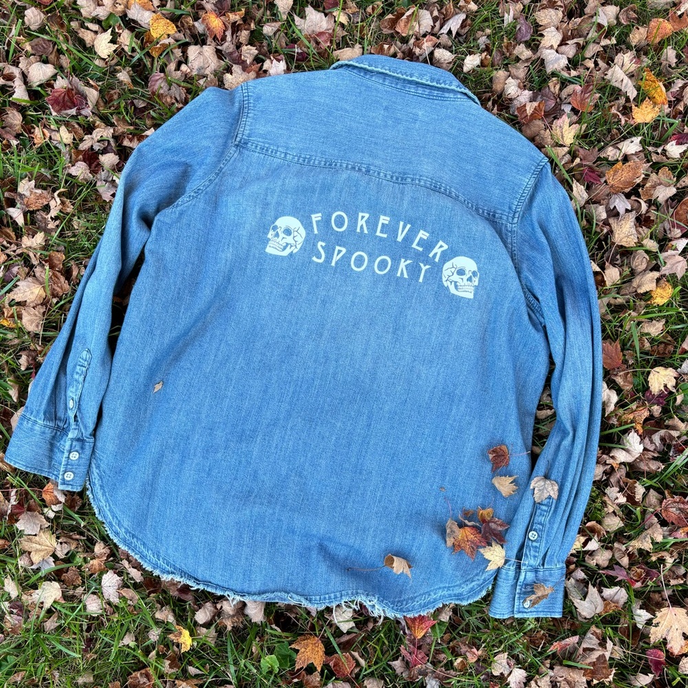 Forever Spooky Denim shirt